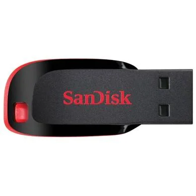 Pen Drive 128GB SanDisk Cruzer Blade, USB 2.0, Preto - SDCZ50-128G-B35