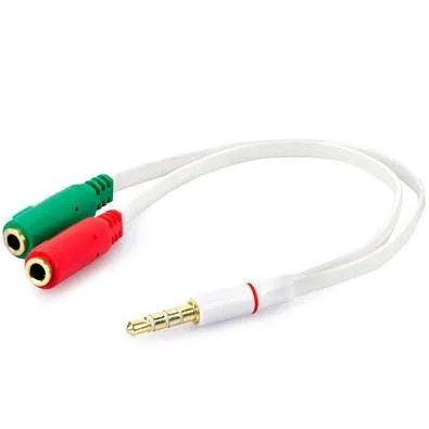 Adaptador de Áudio P2 para 2 P2, MD9, Branco - 8057