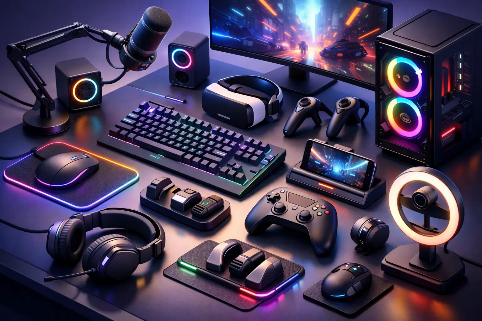 10 melhores acessórios para setup gamer: o que realmente vale a pena