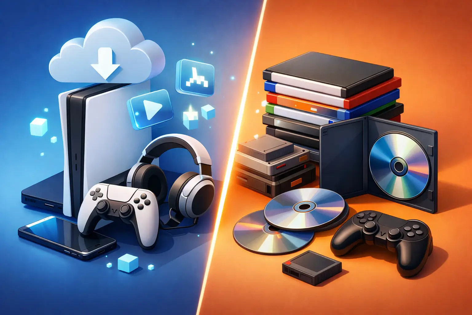 Console digital ou mídia física: qual compensa?