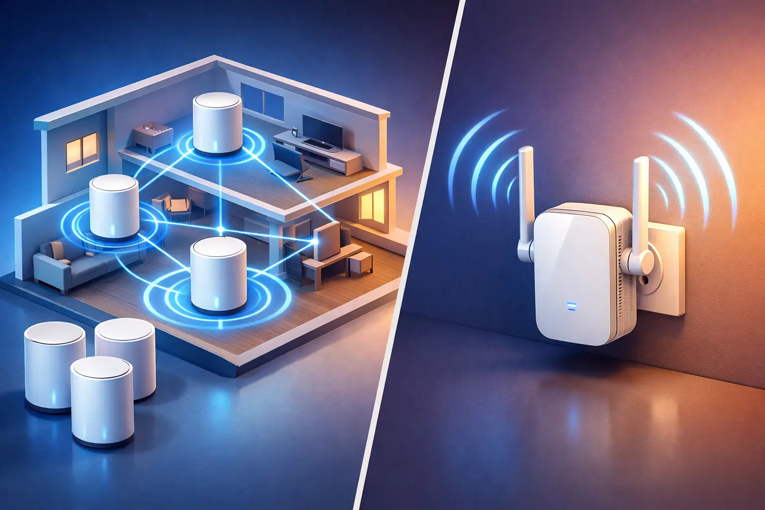 WiFi mesh ou repetidor: qual vale mais para sua rede?