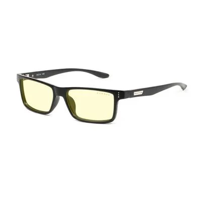 Óculos Gunnar Vertex, com Filtro de Luz azul, Âmbar Amarelo, Armação Ônix Preto - VER-00101