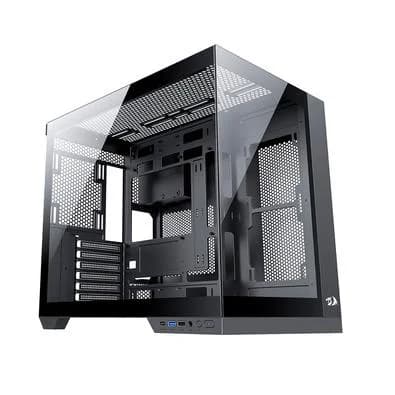 Gabinete Gamer Redragon Wideload Pro, Mid Tower, ATX, Lateral e Frontal em Vidro Temperado, Preto - CA-604B-PRO