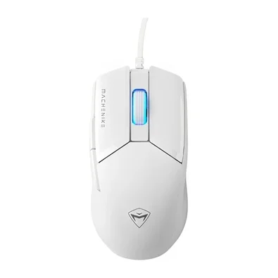 Mouse Gamer Machenike M7 Pro, 12.800 DPI, Sensor Instant A825, RGB, USB, Branco - JJ02GL006