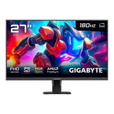 Monitor Gamer Gigabyte 27", Full HD, 180Hz, 1ms, IPS, FreeSync, HDR Ready, Preto - GS27FA-SA