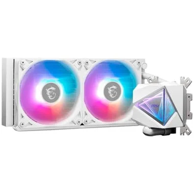 Water Cooler MSI MAG Coreliquid I240, ARGB, 240mm, Intel e AMD, Branco - MAG CORELIQUID I240 WHITE