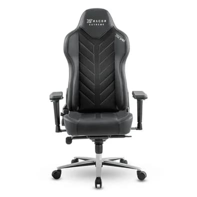 Cadeira Gamer XT Racer Extreme Series Limited, Até 120Kg, Com Almofadas, Cilindro de Gás Classe 4, Couro PU, Preta e Cinza - XTR-015