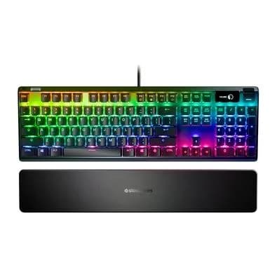 Teclado Mecânico Gamer Steelseries Apex 7, Switch Red, US, Anti-Ghosting, Preto - 64636