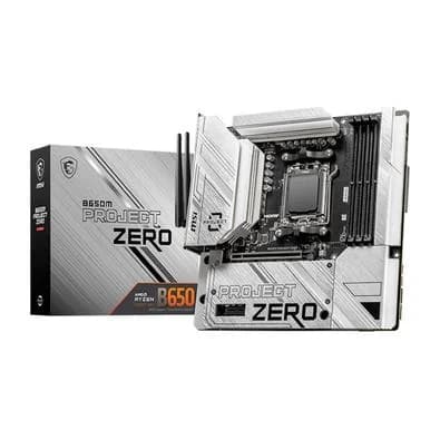 Placa-Mãe MSI B650M Project Zero, AMD AM5, M-ATX, DDR5, Preto - B650M PROJECT ZERO