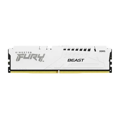 Memória RAM Kingston Fury Beast Expo, 16GB, 6400MT/s DDR5, DIMM, CL32, Branco - KF564C32BWE-16