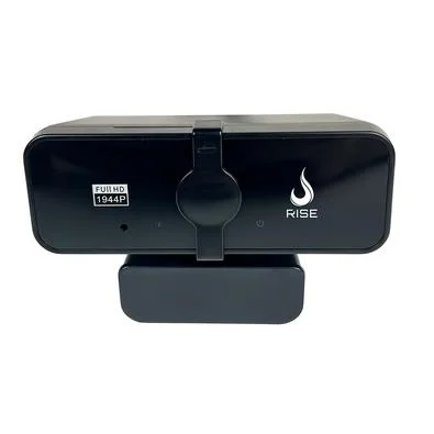 Webcam Rise Mode Vision Double Mic, 1080P, 30 FPS, 2x Microfone Digital, USB, Preto - RM-WECM-1080D-B