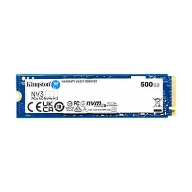 SSD Kingston NV3, 500GB, M.2 2280, PCIe 4.0 x4, NVMe, Leitura: 5000 MB/s, Gravação: 3000 MB/s, Azul - SNV3S/500G