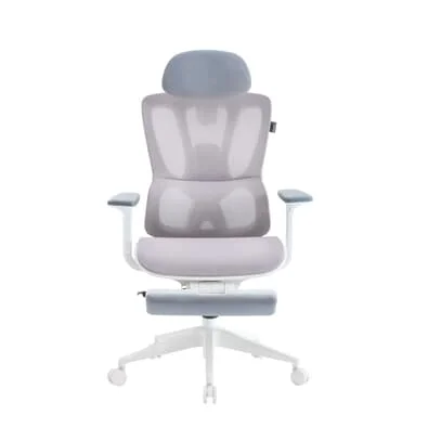 Cadeira de Escritório Ergonômica Presidente XT Racer Office X-Ultra, Cinza e Branca - XTO-110