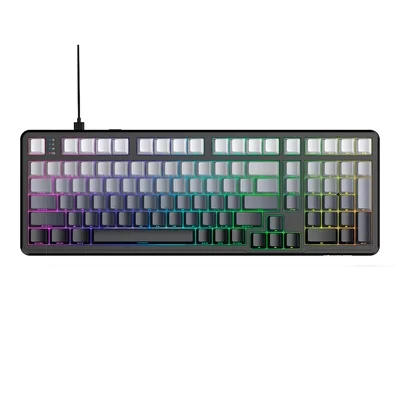 Teclado Mecânico Gamer Attack Shark X98, Layout 98 Teclas, RGB, Moonlight, Cinza/Branco - AS-X98-MN-LG