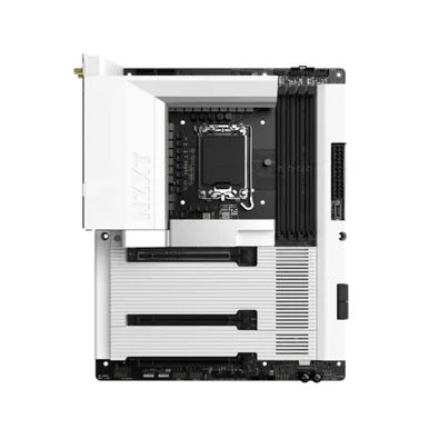 Placa Mãe Gaming NZXT N7 Z890, Intel Z890, LGA 1851, ATX, DDR5, com Wi-Fi e Cover, Branca - N7-Z89XT-W1