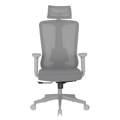 Cadeira de Escritório Ergonômica DT3 Maya Grey Frame, Até 120Kg, Reclinável, Malha e Tecido, Cinza Claro - 14672-0