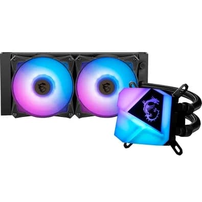 Water Cooler MSI MAG Coreliquid C240 , ARGB, 240mm, Intel e AMD, Preto - 306-7ZW2R11-813