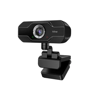 Webcam Fifine K432, 1080p, 30 FPS, com Microfone, USB, Foco Automático, Preto - K432