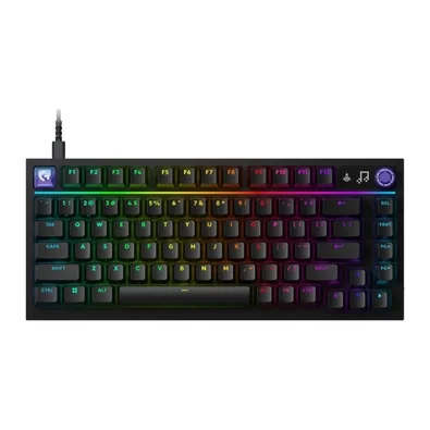 Teclado Gamer Logitech G316 X 75, Switches Tactile Hot-Swappable, Tela LED (Matriz de Pontos), RGB LIGHTSYNC, Layout US, Preto - 920-014182