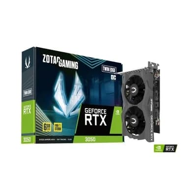 Placa de Vídeo Zotac Gaming NVIDIA GeForce RTX 3050 Twin Edge OC, 6GB GDDR6, 96-bit - ZT-A30510H-10A