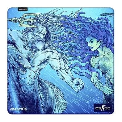 Mousepad Gamer Fallen Medusa, Grande, 450x450mm, Speed++, Azul - MP-CS-ME-SMM-GR