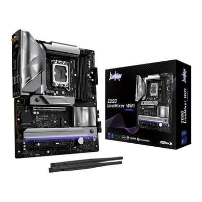 Placa-Mãe ASRock Z890 LiveMixer, Intel, LGA 1851, ATX, WiFi, DDR5, Preto - 90-MXBPE0-A0UAYZ