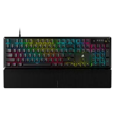 Teclado Gamer Mecânico Corsair K70 Core RGB, Backlit RGB LED, Corsair MLX Red, Preto - CH-910981E-NA