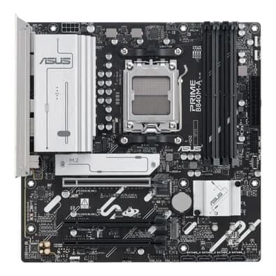 Placa Mãe ASUS PRIME B840M-A, AMD AM5 , m-ATX, DDR5, Preto - PRIME B840M-A