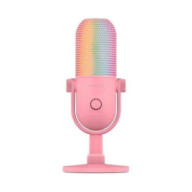 Microfone Razer Seiren V3, Chroma RGB, USB, Quartz - RZ1905060300