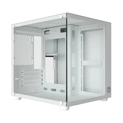 Gabinete Gamer Bluecase Pure BG-064, Micro-ATX, Mini-ITX, Lateral em Vidro, USB 3.0, Sem Fonte, Branco - BG-064WBX