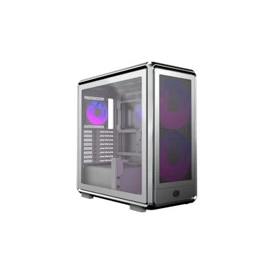 Gabinete Gamer Cooler Master MasterFrame 600 Mesh ARGB, Mid Tower, E-ATX, Lateral em Vidro, 2x FAN ARGB, 1x FAN ARGB, Prata - MF600M-SGNN-S01