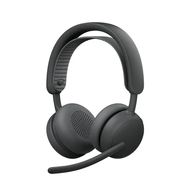 Headset Sem Fio Logitech Zone Wireless 2 ES com Microfone Flip-to-mute, Cancelamento de ruído, Conexão Bluetooth, Grafite - 981-001504