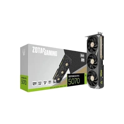 Placa de Vídeo Nvidia Zotac RTX 5070 12GB GAMING SOLID OC GDDR7 192BITS ZOTAC ZT-B50700J-10P