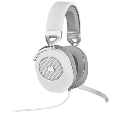 Headset Gamer Corsair HS65 USB/P2, Surround 7.1, Drivers 50mm - Branco - CA-9011271-NA