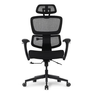 Cadeira de Escritório Ergonômica DT3 Azzera Home, Até 120 Kg, Braço 3D, Ajuste de Altura, Preto - 14057-7