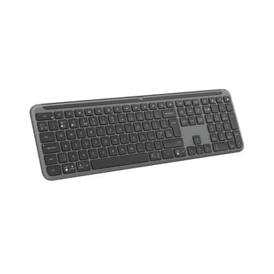 Teclado sem fio Logitech Signature Slim K950 Com Conexão Bluetooth ou Receptor USB Logi Bolt Incluso e Layout US INTL, Grafite - 920-012433