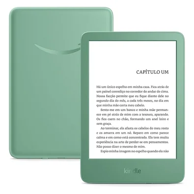 Kindle Amazon Modelo 2024 6", 16GB, Tela Antirreflexo, Luz frontal Ajustável, Bateria de longa duração, Verde - B0CP31QS6R