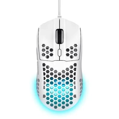 Mouse Gamer GXTrust 928W Helox Ultraleve, RGB, 6 Botões, 6400 DPI, USB, Branco - 25389