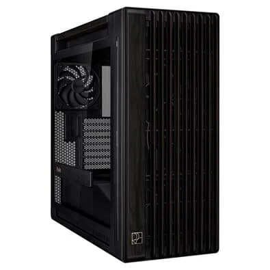 Gabinete ASUS PROART WOOD EDITION PA602, Mid Tower, E-ATX, Lateral em Vidro Temperado, Preto - 90DC00J0-B00010