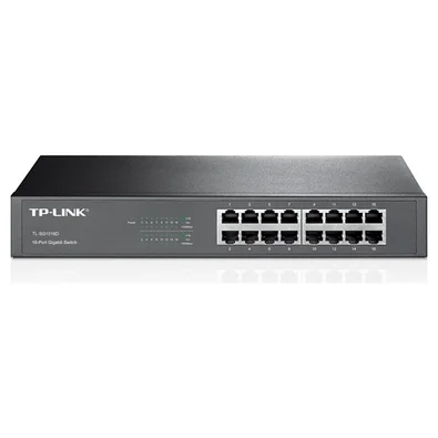 Switch 16 Portas TP-Link Gigabit 10/100/1000 Mbps Rack/Desk - TL-SG1016D
