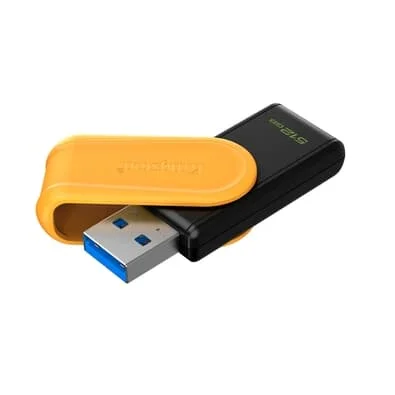Pen Drive 512GB Kingston DataTraveler Exodia S, USB 3.2 Gen 1, Amarelo - DTXS/512GB