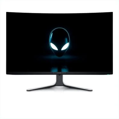 Monitor Gamer Curvo Dell Alienware 32", 4K, 240Hz, 0.03ms, QD-OLED, DisplayPort e HDMI, Ajuste de Altura, Preto e Branco - AW3225QF