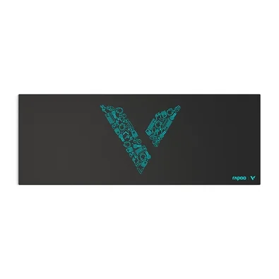 Mousepad Gamer Rapoo com Superfície Têxtil de Alta Precisão, Base Antiderrapante e Bordas Reforçadas, 800x300mm, Preto - V1L