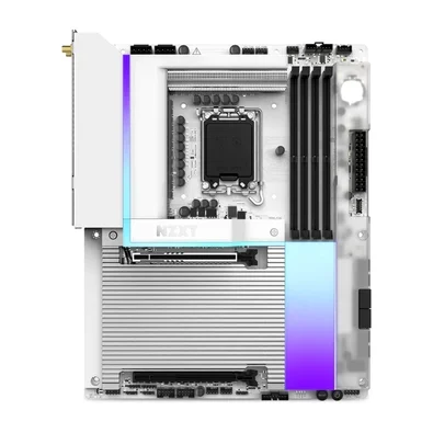 Placa-Mãe NZXT N9 Z890, Intel LGA 1851, ATX, DDR5, Wi-Fi 7, Bluetooth, Branco - N9-Z89XT-W1
