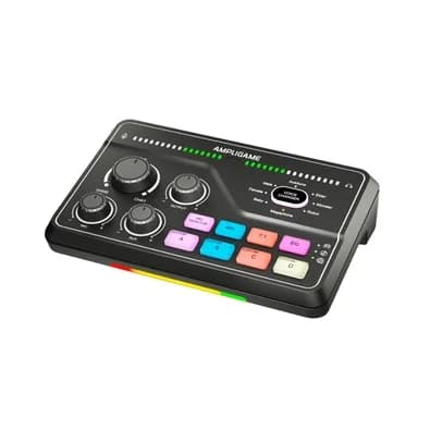 Placa de Som Gamer Fifine AmpliGame SC8, 7.1 Surround, RGB, Voice Changer, para PC/PS5 - SC8