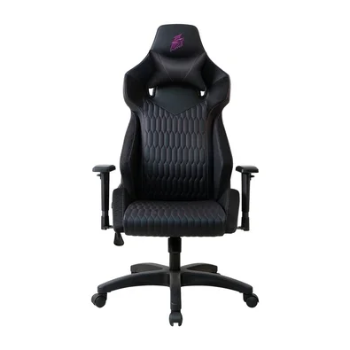 Cadeira Gamer 1STPLAYER WIN101, Até 160kg, Reclinável, com Almofadas, Material PVC, Preta e Rosa - WIN-101-BK