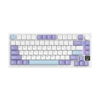 Teclado Mecânico Gamer Sem Fio Attack Shark X820 Ultra, RGB, Switch Shark, Starlight White - X820 ULTRA Starlight White