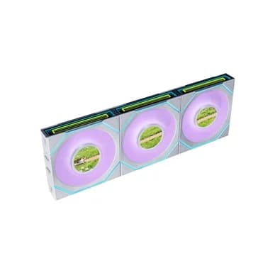 Kit Ventoinhas Lian Li Uni Fan SL INF LCD Flex, 3x 120mm, ARGB, Tela LCD 1.8 IPS, Espelho Infinito, Branco - 12SLIND1F3W