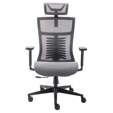 Cadeira Office Elements Vertta Pro, Até 150 kg, Reclinável, Braços 3D, Cilindro Classe 4, Cinza e Preto - 70049