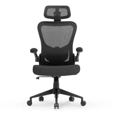 Cadeira de Escritório Ergonômica DT3 Vita Headrest, Até 110Kg, Mesh Spandex, Cinza - 14231-1